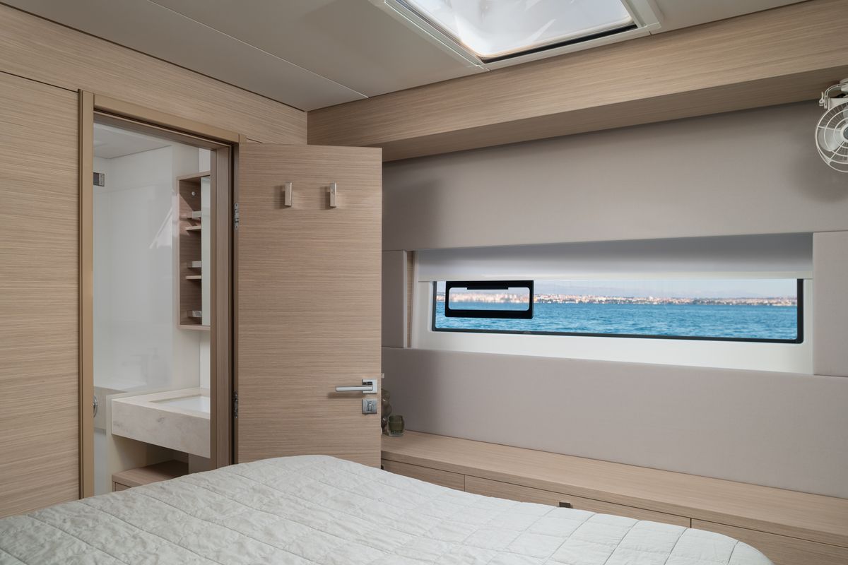 Cabin on DIAMOND DIVA, a Lagoon 60 catamaran at Split, Croatia