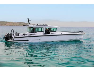 Exterior view of POPEYE, a Axopar 37 XC Cross Cabin motorboat at Anavissos Municipal Unit, Greece