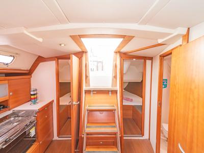 Galley of Tria S, a Hanse Yachts Hanse 430 sailboat at Kos, Greece