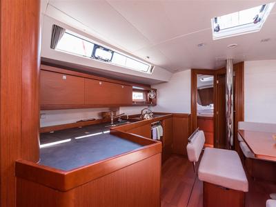 Galley of Mobula One, a Beneteau Oceanis 45 sailboat at Split, Croatia