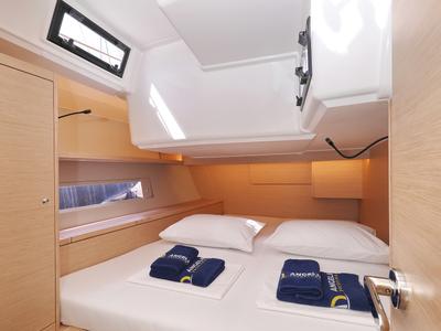 Cabin on Energy, a Dufour 470 sailboat at Grad Vodice, Croatia