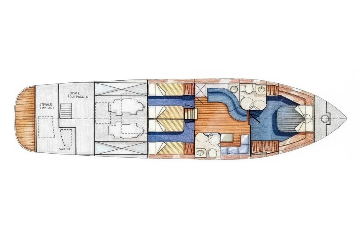 Terry Blue, a Conam Conam 58S yacht at Olbia, Italy