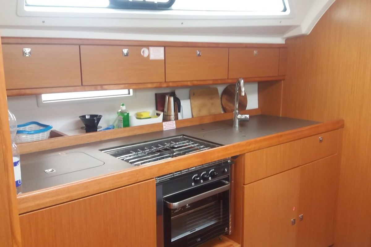 Galley of Lory, a Bavaria Cruiser 41 sailboat at Split, Croatia