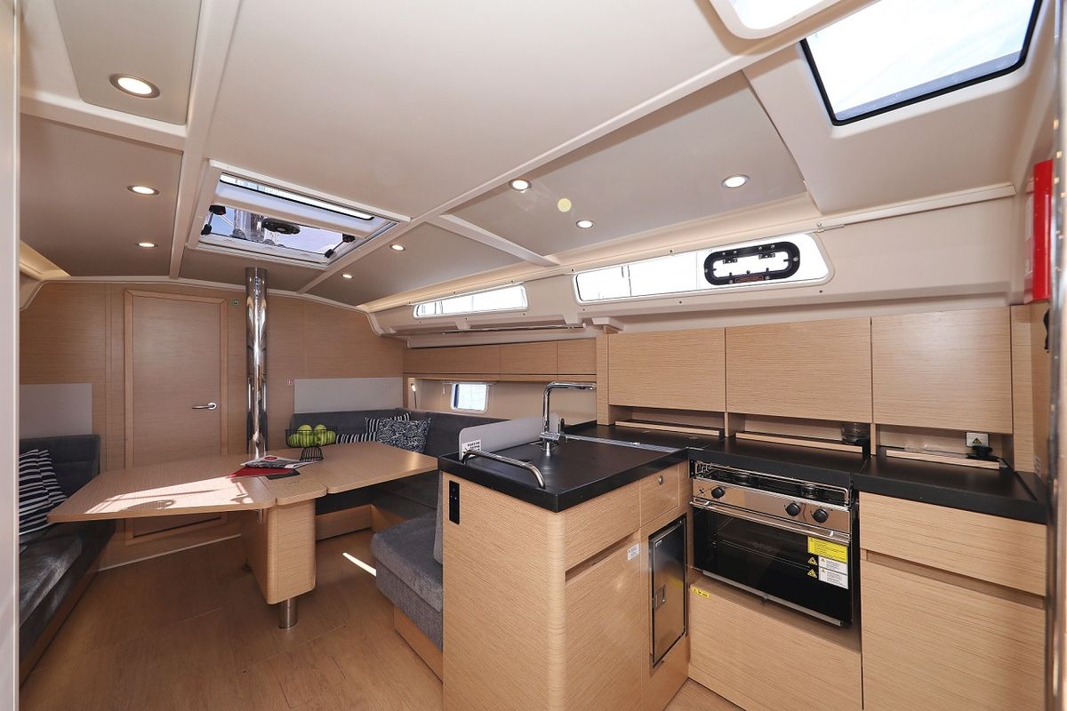 Galley of Estel, a Hanse Yachts Hanse 418 sailboat at Grad Kaštela, Croatia