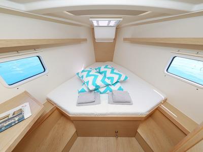 Cabin on Estel, a Hanse Yachts Hanse 418 sailboat at Grad Kaštela, Croatia