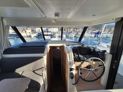 Cockpit of Swift Home, a Beneteau Swift Trawler 41 yacht at Pirovac, Croatia
