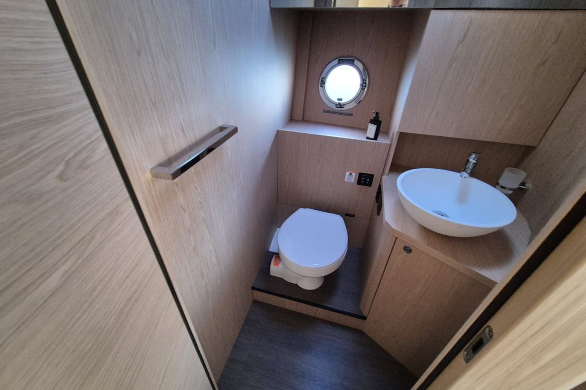 Head on Swift Home, a Beneteau Swift Trawler 41 yacht at Pirovac, Croatia