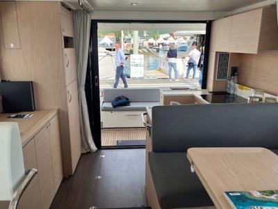 Salon of Swift Home, a Beneteau Swift Trawler 41 yacht at Pirovac, Croatia