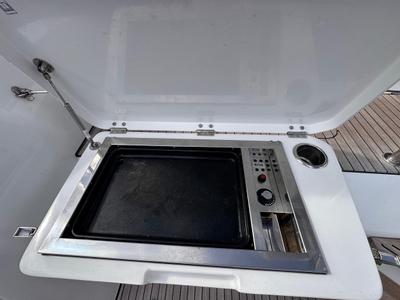 Deck of MAUI (PTP), a Lagoon 55 catamaran at Le Gosier, France