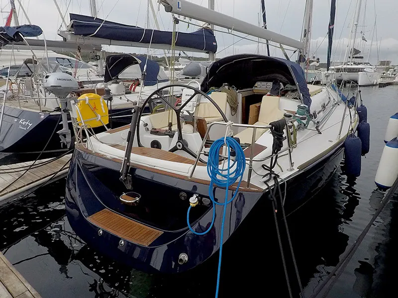 Sjor III, a Grand Soleil Grand Soleil 40 sailboat at Grad Šibenik, Croatia
