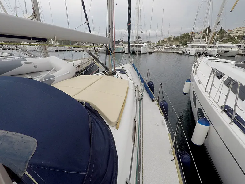 Sjor III, a Grand Soleil Grand Soleil 40 sailboat at Grad Šibenik, Croatia