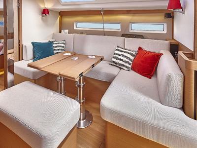Salon of Innovation, a Jeanneau Sun Odyssey 440 sailboat at Portimão, Portugal