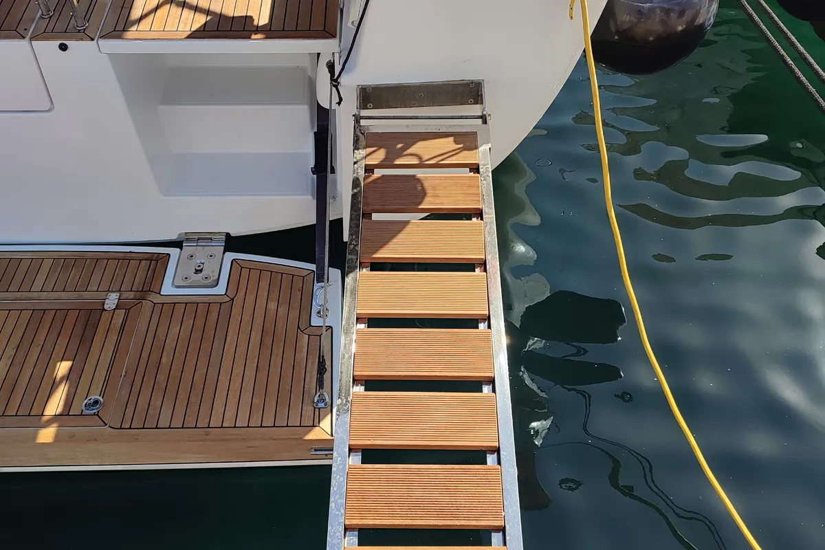 Andromeda, a Hanse Yachts Hanse 508 sailboat at Lavreotiki Municipal Unit, Greece