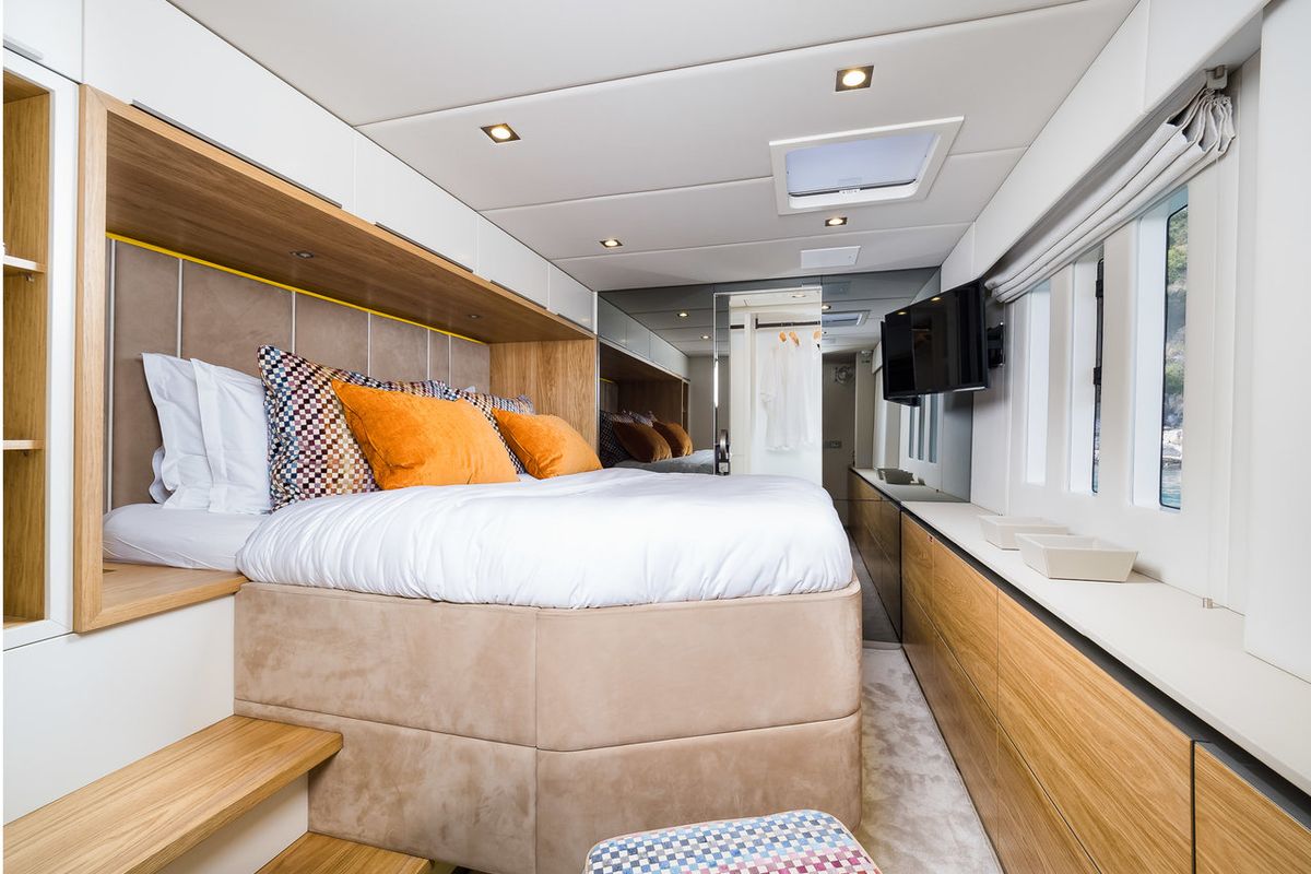 Cabin on Vulpino, a Sunreef Yachts Sunreef 60 catamaran at Grad Kaštela, Croatia