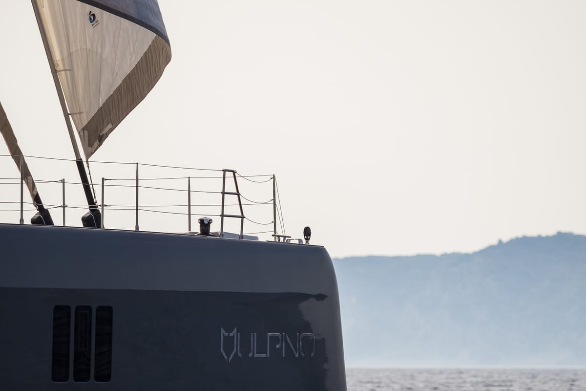 Exterior view of Vulpino, a Sunreef Yachts Sunreef 60 catamaran at Grad Kaštela, Croatia