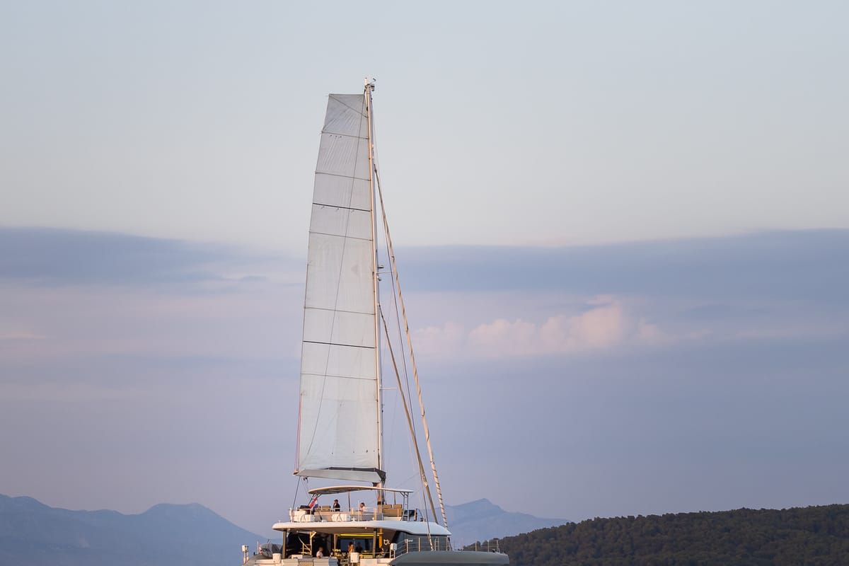 Vulpino, a Sunreef Yachts Sunreef 60 catamaran at Grad Kaštela, Croatia