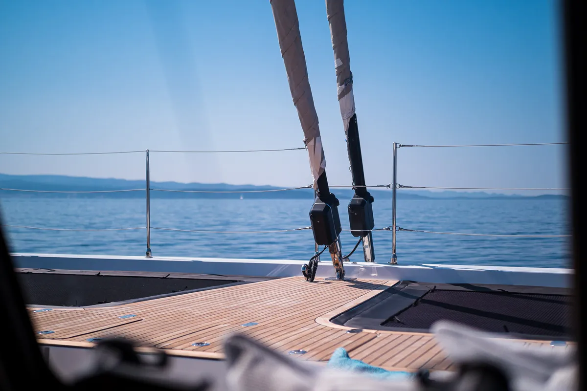 Vulpino, a Sunreef Yachts Sunreef 60 catamaran at Grad Kaštela, Croatia