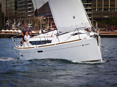 Exterior view of Eol, a Jeanneau Sun Odyssey 389 sailboat at Grad Biograd na Moru, Croatia