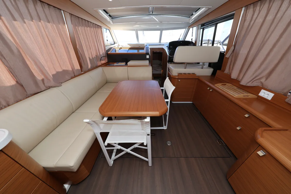 Salon of Lady Elma, a Greenline 40 yacht at Grad Biograd na Moru, Croatia