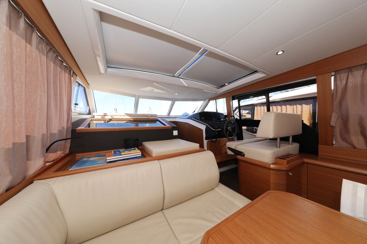 Salon of Lady Elma, a Greenline 40 yacht at Grad Biograd na Moru, Croatia