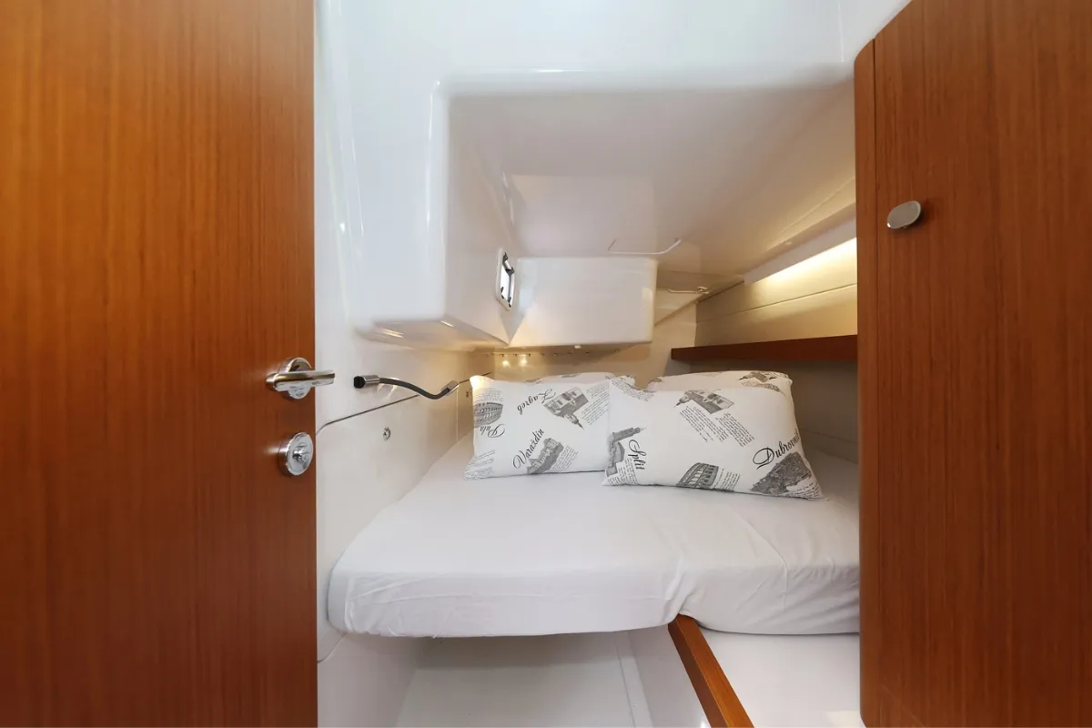 Cabin on September, a Beneteau First 36 sailboat at Grad Biograd na Moru, Croatia