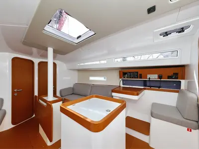 Galley of September, a Beneteau First 36 sailboat at Grad Biograd na Moru, Croatia