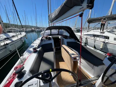 Ship Happens, a Dehler 38 SQ sailboat at Punat, Croatia