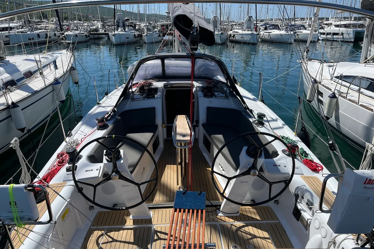 Ship Happens, a Dehler 38 SQ sailboat at Punat, Croatia