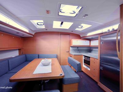 Galley of Fortuna, a Dufour 470 sailboat at Castellammare di Stabia, Italy