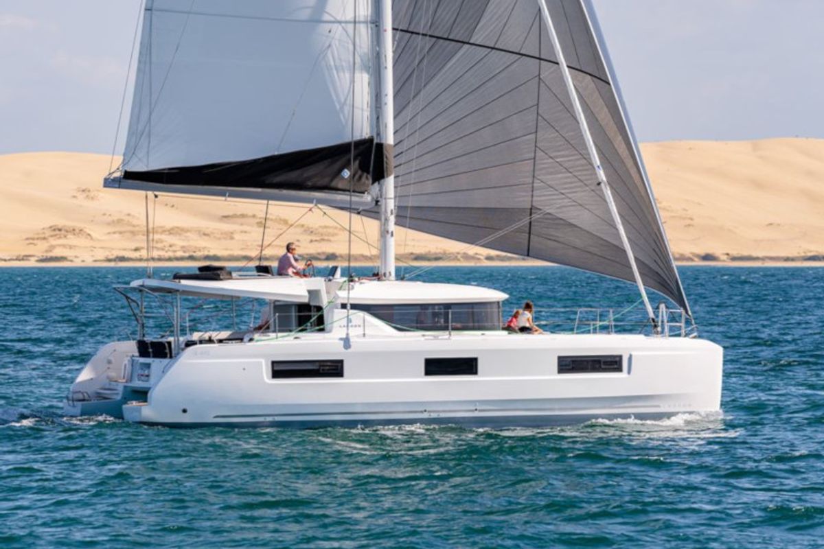 ATHINA, a Lagoon 46 catamaran at Gouvia, Greece