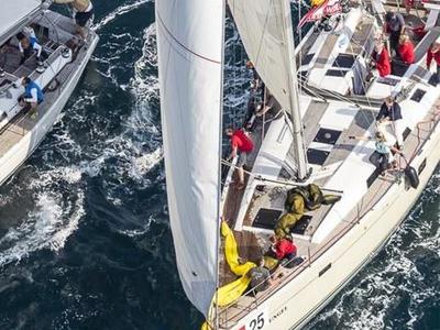 Deck of Wrungel, a Hanse Yachts Hanse 505 sailboat at Grad Rovinj, Croatia