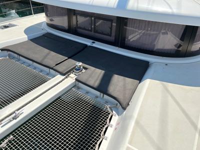 Deck of Sea Hawk, a Lagoon 42 catamaran at Athens, Greece