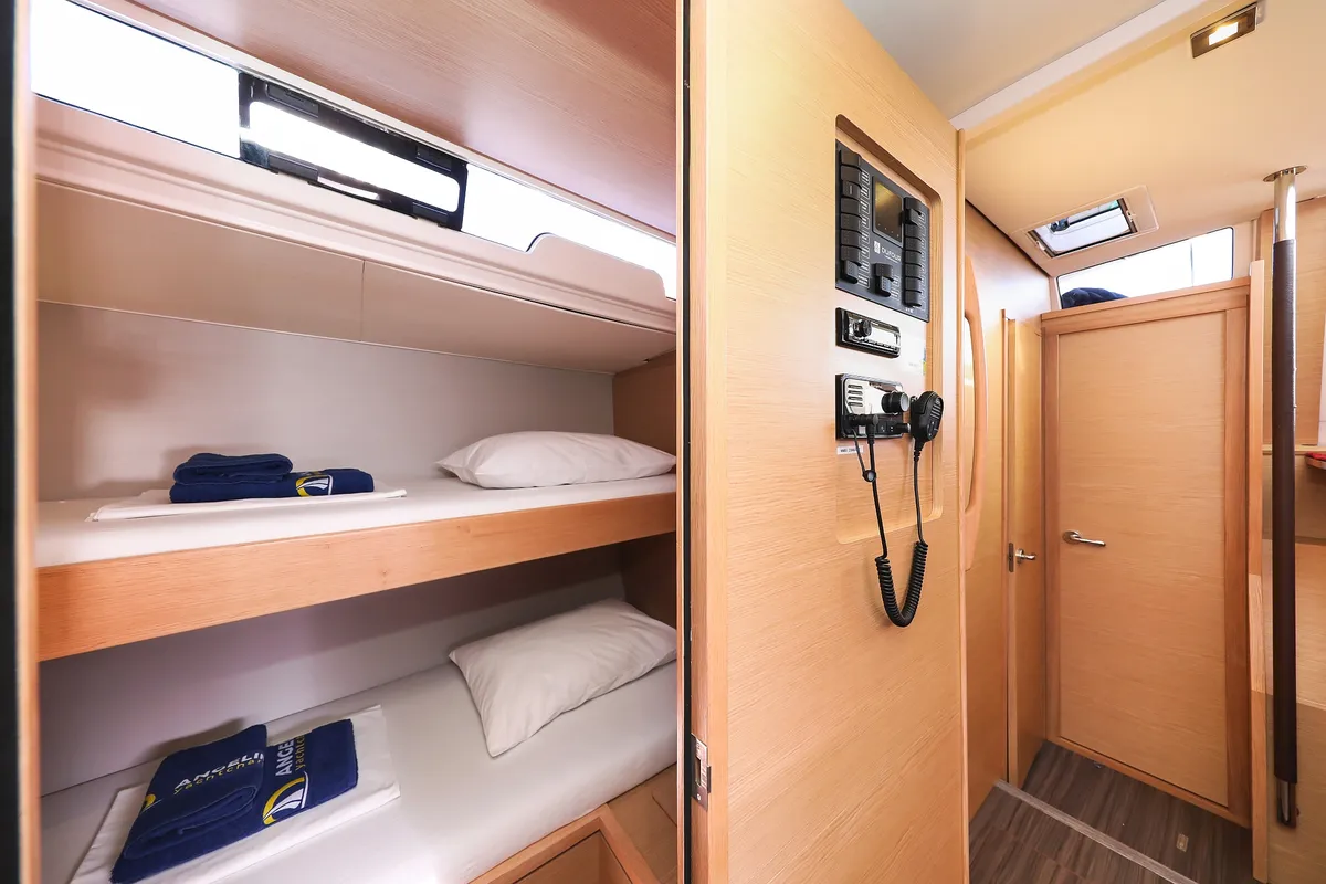 Cabin on Kasper, a Dufour 530 sailboat at Grad Vodice, Croatia
