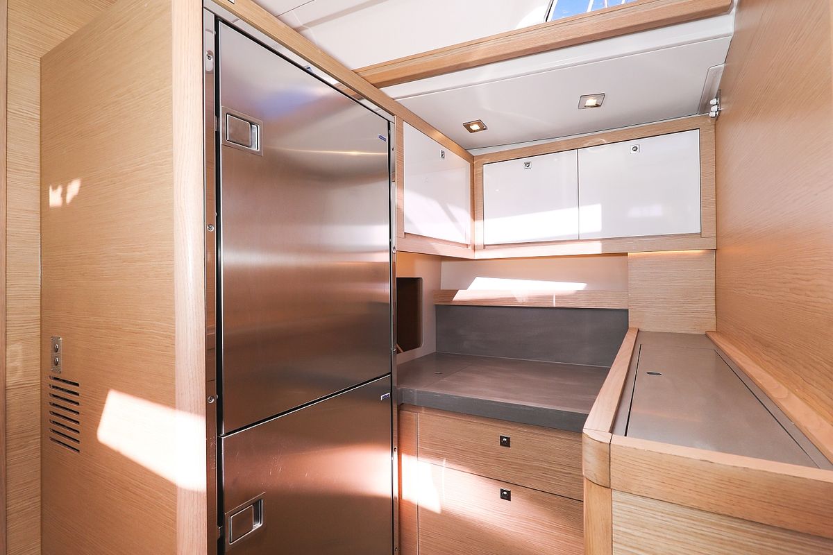 Galley of Kasper, a Dufour 530 sailboat at Grad Vodice, Croatia