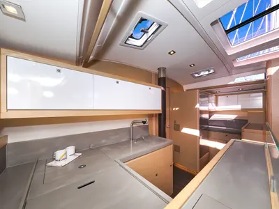 Galley of Kasper, a Dufour 530 sailboat at Grad Vodice, Croatia