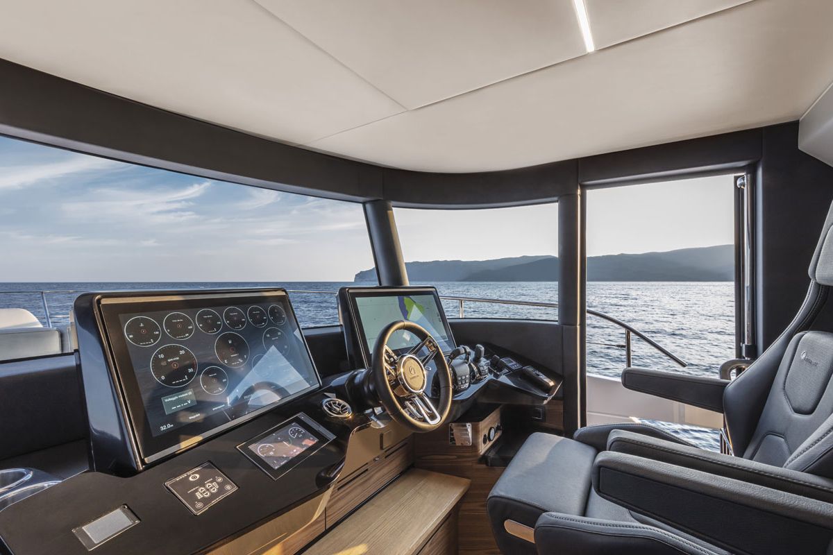 Salon of Knitewear.Club 3, a Absolute Yachts Navetta 64 yacht at Općina Sukošan, Croatia