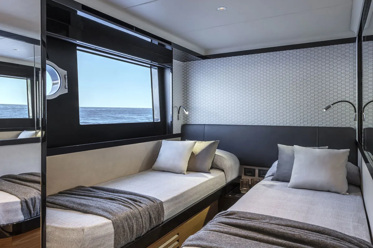 Salon of Knitewear.Club 3, a Absolute Yachts Navetta 64 yacht at Općina Sukošan, Croatia