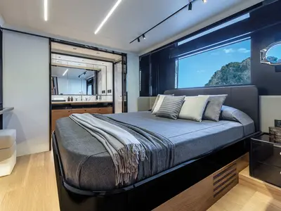 Deck of Knitewear.Club 3, a Absolute Yachts Navetta 64 yacht at Općina Sukošan, Croatia
