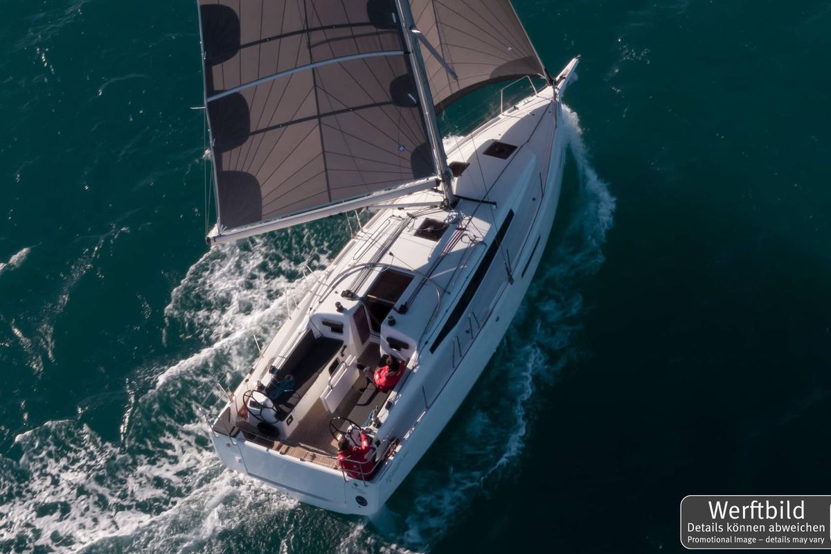 Exterior view of Lidija, a Jeanneau Sun Odyssey 380 sailboat at Grad Pula, Croatia