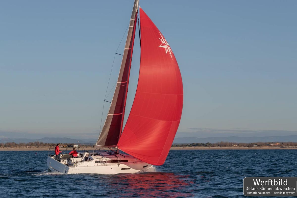 Exterior view of Lidija, a Jeanneau Sun Odyssey 380 sailboat at Grad Pula, Croatia