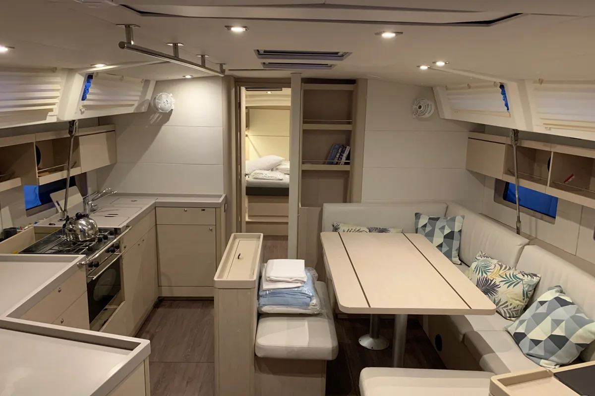 Kebiwan, a Beneteau Oceanis 46.1 sailboat at Athens, Greece