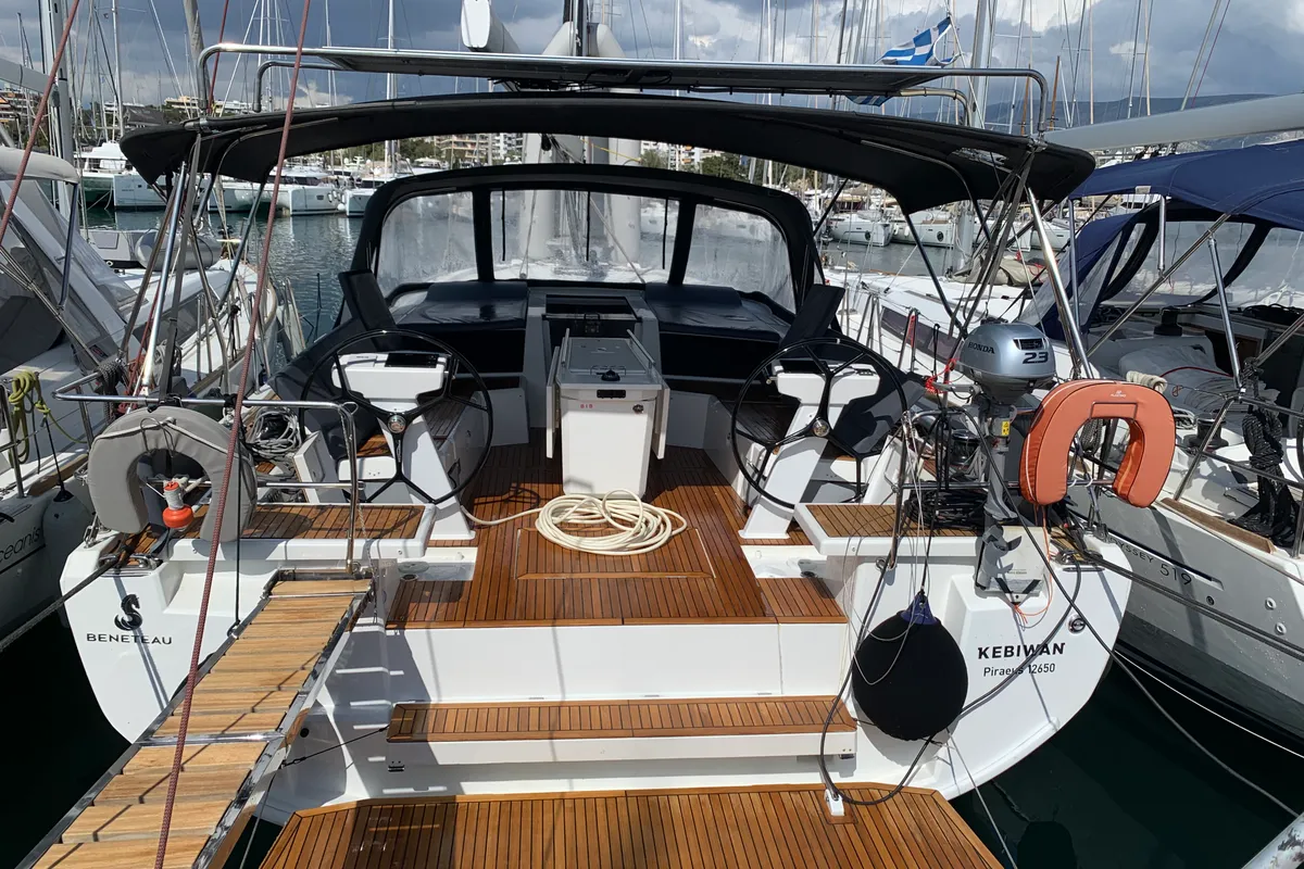 Kebiwan, a Beneteau Oceanis 46.1 sailboat at Athens, Greece