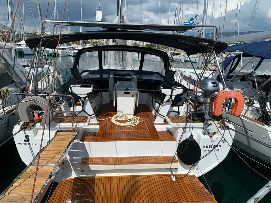 Kebiwan, a Beneteau Oceanis 46.1 sailboat at Athens, Greece