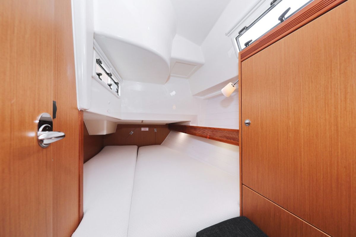 Cabin on Petra M, a Bavaria 36 Cruiser sailboat at Zadar, Croatia
