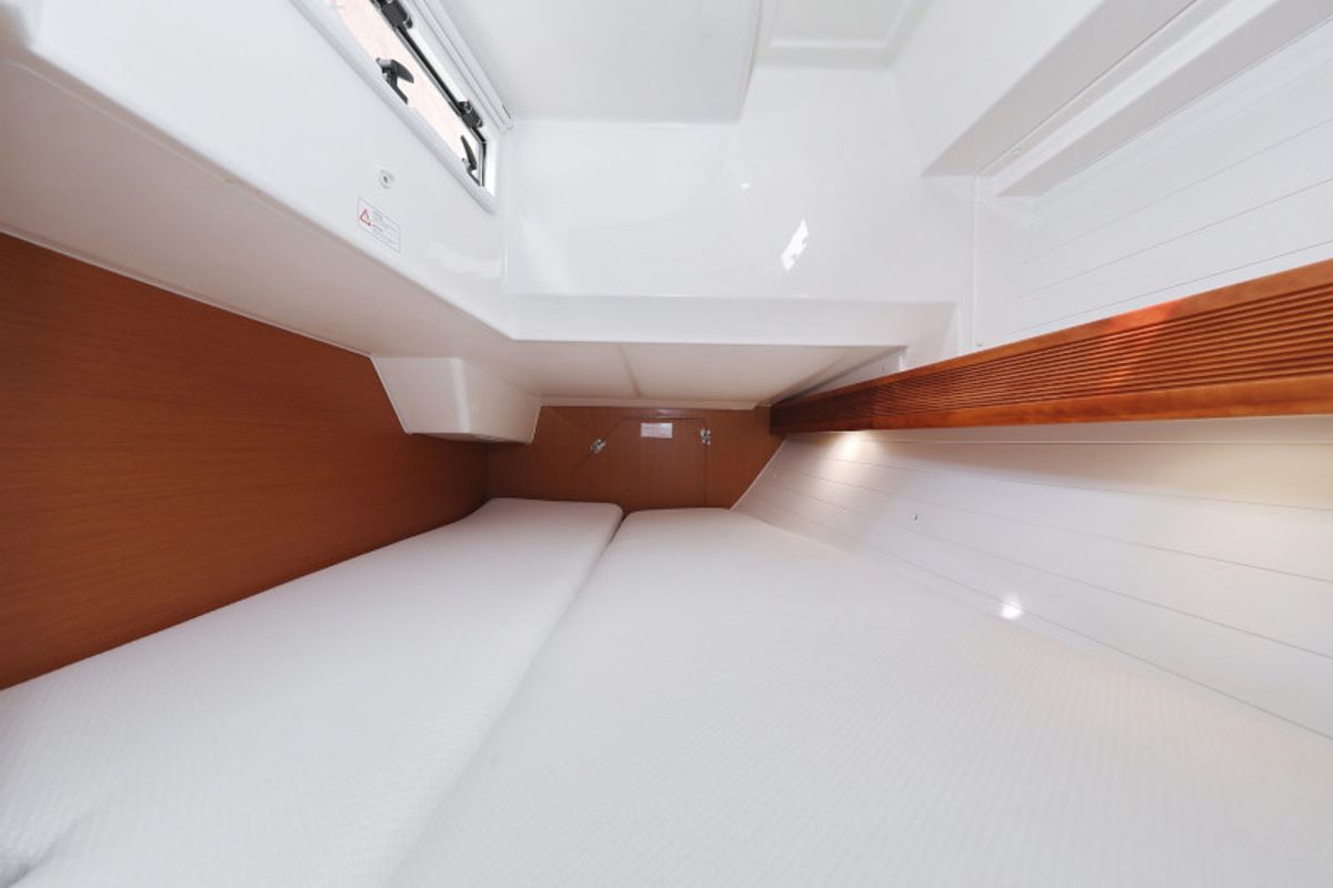 Cabin on Petra M, a Bavaria 36 Cruiser sailboat at Zadar, Croatia