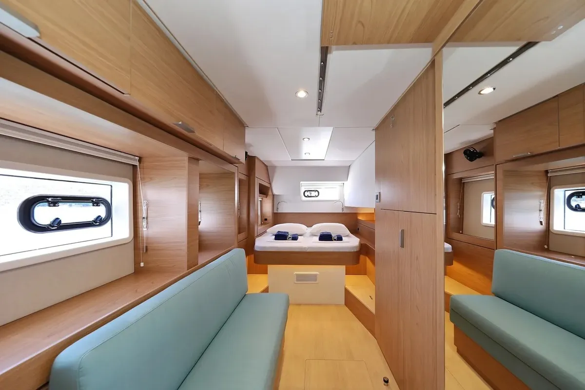 Cabin on Brain, a Bali 4.6 catamaran at Grad Vodice, Croatia