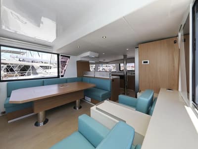 Salon of Brain, a Bali 4.6 catamaran at Grad Vodice, Croatia