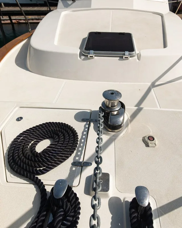Exterior view of Paola, a Brodoremont Punat Adria Mare 38 yacht at Punat, Croatia