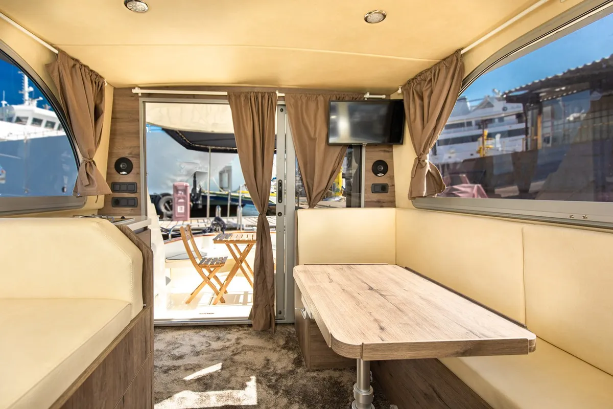 Salon of Paola, a Brodoremont Punat Adria Mare 38 yacht at Punat, Croatia