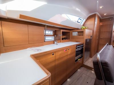 Galley of Josephine, a Elan Impression 45.1 sailboat at Grad Biograd na Moru, Croatia